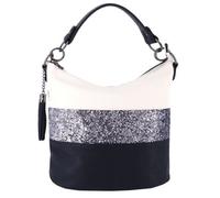 Sac Bandoulière Femme Gallantry - Bleu - Paillette Multicolore - Bandes Strass Brillant