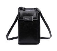 Sac bandoulière femme Gallantry - Petit Sac Téléphone Portefeuille Porte-monnaie - Noir