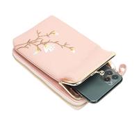 Sac Bandoulière Femme - Porte-Monnaie Mini en Cuir PU - Portefeuille Téléphone Léger avec Bandoulière pour Voyage Sport Été Randonnée