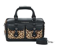 Sac Bandouliere hommes Dr. Martens Top Handle Bag Black+Light Tan Kiev+Mini Leopard Spot Hair On Noir Unique