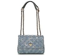 Sac Bandouliere femmes Guess GIULLY II COMP FLAP Bleu Unique