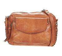 Sac Bandouliere femmes Pieces PCNAINA LEATHER CROSS BODY Marron Unique