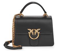 Sac Bandouliere femmes Pinko LOVE ONE TOP HANDLE MINI LIGHT VITELLO SETA Noir Unique