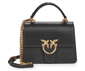 Sac Bandouliere femmes Pinko LOVE ONE TOP HANDLE MINI LIGHT VITELLO SETA Noir Unique