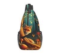 Sac bandoulière Firefly Fox à bretelles réglables, porté en diagonale, sac à bandoulière multifonctionnel, sac à dos de voyage et de cyclisme