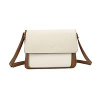 Sac bandoulière Gallantry en similicuir marron avec fermeture magnétique et zip