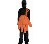Sac BandoulièRe GéAnt Style Hip-Hop, Sac à BandoulièRe Tendance avec Cordon de Serrage, Accessoire de DéGuisement(Orange)
