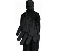 Sac BandoulièRe GéAnt Style Hip-Hop, Sac à BandoulièRe Tendance avec Cordon de Serrage, Accessoire de DéGuisement(Black)