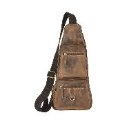 Greenburry Sac à bandoulière Vintage en cuir 20 cm brun
