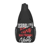 Sac Bandoulière L'Hébreu Israélite Coule Dans Mes Veines. Loisir Sacs À Dos Porté Travers Antivol Bandouliere Pour Randonnée École Excursion