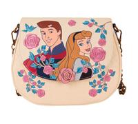 Sac bandoulière - LOUNGEFLY - Disney Sleeping Beauty - Cuir synthétique - Beige/Violet/Rose - 24x21x10cm