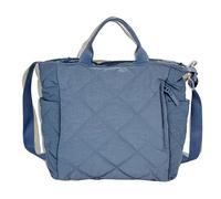 Sac bandoulière matelassé en velours décontracté pour un style élégant et des déplacements quotidiens pratiques (Blue, One Size)