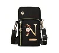 Sac bandoulière mini minimaliste avec design de lettre, poche pour téléphone et portefeuille, convient pour un usage quotidien décontracté, sac bandoulière/épaule/latéral/carré résistant à l'eau, arti