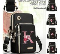 Sac bandoulière mini minimaliste avec design de lettre, poche pour téléphone et portefeuille, convient pour un usage quotidien casual, sac bandoulière/épaule/messager résistant à l'eau, sac carré, idé