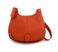 Sac bandoulière - OH MY BAG - LITTLE PETRA - Cuir italien - Orange - Femme