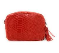 Sac bandoulière - OH MY BAG - LITTLE SEVILLA ZOO - Cuir grainé - Rouge fraise - 19x14x6 cm