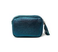 Sac bandoulière - OH MY BAG - LITTLE SEVILLE - Cuir grainé - Bleu canard irisé - 19x14x6 cm