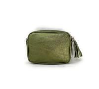 Sac bandoulière - OH MY BAG - LITTLE SEVILLE - Cuir grainé - Kaki irisé - 19x14x6 cm