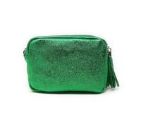 Sac bandoulière - OH MY BAG - LITTLE SEVILLE - Cuir grainé - Vert anglais irisé - 19x14x6 cm