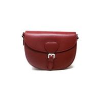 Sac bandoulière - OH MY BAG - MASINA - Cuir grainé - Bordeaux - 23x20x8 cm