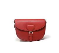 Sac bandoulière - OH MY BAG - MASINA - Cuir grainé - Rouge clair - 23x20x8 cm