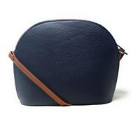 Sac bandoulière - OH MY BAG - NAAN - Cuir grainé - Bleu marine - 23x19x7 cm