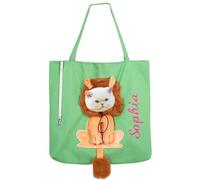 Sac bandoulière personnalisé avec Broderie de Lettres de nom,Pochette Portable pour félins Mignonne,Design Adorable Voyage en Plein air,Petits compagnons Promenade Canine Accessoires Chatons Chiots