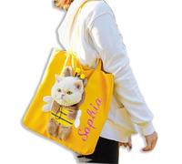 Sac bandoulière personnalisé avec Broderie de Lettres de nom,Pochette Portable pour félins Mignonne,Design Adorable Voyage en Plein air,Petits compagnons Promenade Canine Accessoires Chatons Chiots