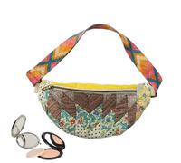 Sac Bandoulière - Pochette De Rangement Matelassée Fait Main - Sac Bandoulière En Tissu Inspiré Vintage | Pour Randonnée Vélo Pêche Sports Camping Pique-Nique Femmes Filles