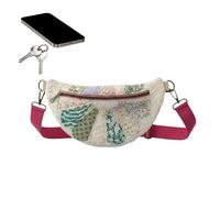 Sac Bandoulière - Pochette De Rangement Matelassée Fait Main | Sac De Voyage Bandoulière Porte-Monnaie,pour Femmes Hommes Filles Sport Randonnée Cyclisme Équitation Camping Pique-nique Maison