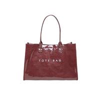 Sac Bandoulière Polyvalent en PVC Imprimé Lettres Style Chic et Waterproof