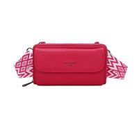 Sac Bandoulière Portefeuille Mignon en Cuir Gallantry Fuchsia Rose