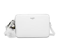 Sac Bandoulière pour Femme Décoré d'un Pompon et un Foulard Gallantry Blanc Blanc