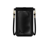Avizar Sac Bandoulière pour Smartphone Fenêtre Tactile avec Sangle 1.40m Noir