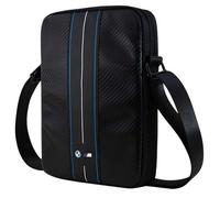 Sacoche pour Tablette - BMW - Nylon Rayure Bleue - 8 pouces - Éco-cuir - Bandoulière réglable