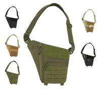 Sac BandoulièRe Powios, Sac De Poitrine Tactique Antivol Pour Homme, IdéAl Pour Les Sports De Plein Air (Vert)