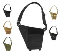 Sac BandoulièRe Powios, Sac De Poitrine Tactique Antivol Pour Homme, IdéAl Pour Les Sports De Plein Air (Noir)