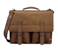 Sac bandoulière ""PRIDE & SOUL"" EARL, en cuir,marr