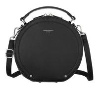 David Jones - Sac à Main Bandoulière Rond Femme - Cuir PU Rigide - Besace avec Poignée Pochette Porté Croisé Travers - Ville Mode Tendance Elégant Mignon Décontracté - Noir