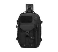 Sac bandoulière Sacs à bandoulière grande capacité for hommes, sac de poitrine étanche, sacs messagers for, for sports plein air(Black)