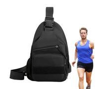 Sac Bandoulière Sport, Avec Bretelles D'Épaule Réglables, Poche Messagère Souple de Poitrine pour Hommes et Femmes Vélo Camping Randonnée Extérieur