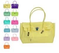 Sac bandoulière transparent effet gelée，Halbtransparent-A