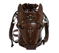 Sac bandoulière vintage en forme de tête de cheval, sac à main de style animal unisexe en cuir PU, idéal pour les trajets quotidiens, le travail et les fêtes