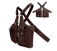 Sac Baudrier Double Épaule,Réglable Tendance Antivol Porte-Monnaie Bandeoulière | Sac Dissimulé Aisselle | Pour Voyage Travail École Sport Randonnée Moto Téléphone Argent Passeport