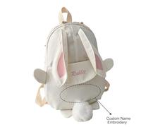Sac Bébé - Sacs D'École en Forme De Lapin Mignons Et Légers À Faire Soi-Même pour Enfants pour Les Élèves du Primaire (White One Size)