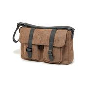 Sac besace bandoulière - CR7 - Cristiano RONALDO - Simi cuir - Doublure textile - Marron