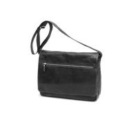 Sac besace GERARD HENON Sahara GH 8173 - Noir - Cuir de Vachette vieilli - Homme