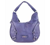 Sac besace - LE TEMPS DES CERISES - Loop 8 - Bleu - Effet cuir pleine fleur - Zippée