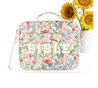 Sac Bible - Grand Sac Fourre-tout avec Bretelle d'Épaule | Étui Élégant pour l'Étude Biblique - Pour Femmes Filles Adolescents Fournitures Scolaires Travail Étude École Bureau Église Extérieur Anniver