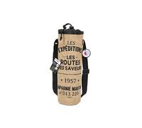 Sac bouteille isotherme marron de 1,5L avec message
